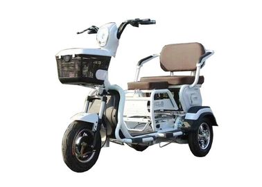 चीन 20AH बैटरी इलेक्ट्रिक थ्री व्हील मोटरसाइकिल, कार्गो मोपेड व्हाइट प्लास्टिक बॉडी आपूर्तिकर्ता